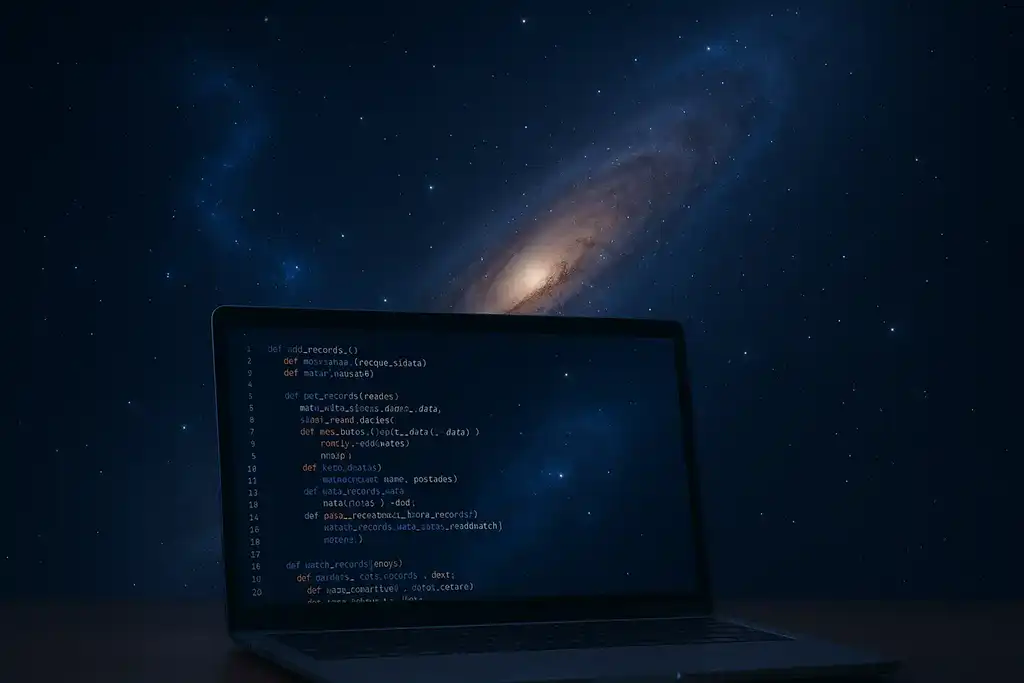 Laptop in Space